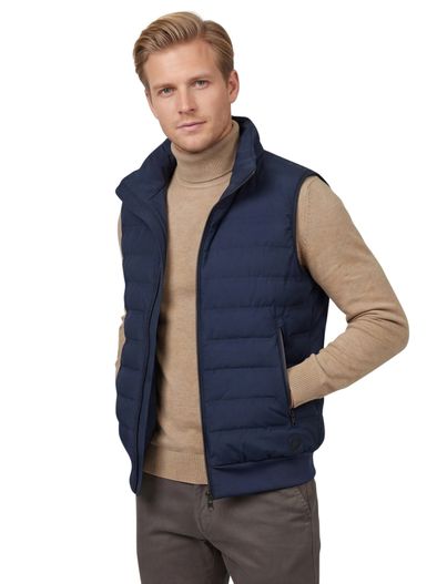 People of Shibuya bodywarmer People of Shibuya NEW capuchon donkerblauw met voering