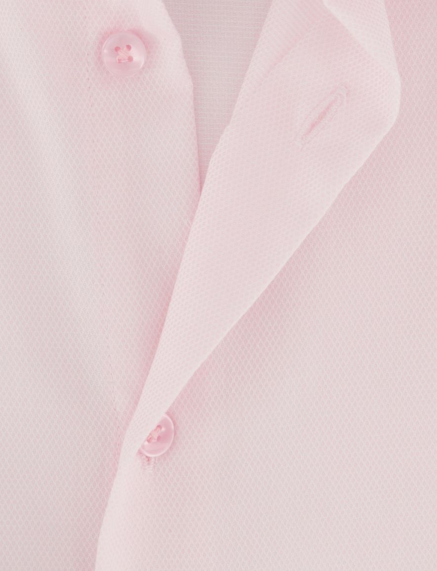 Roze overhemd Seidensticker Slim Fit strijkvrij effen