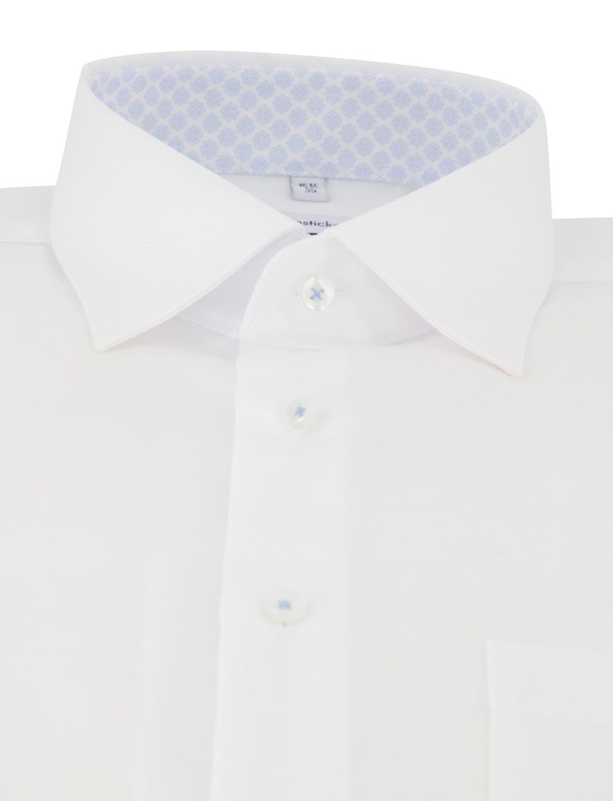 Normale fit Seidensticker overhemd wit strijkvrij