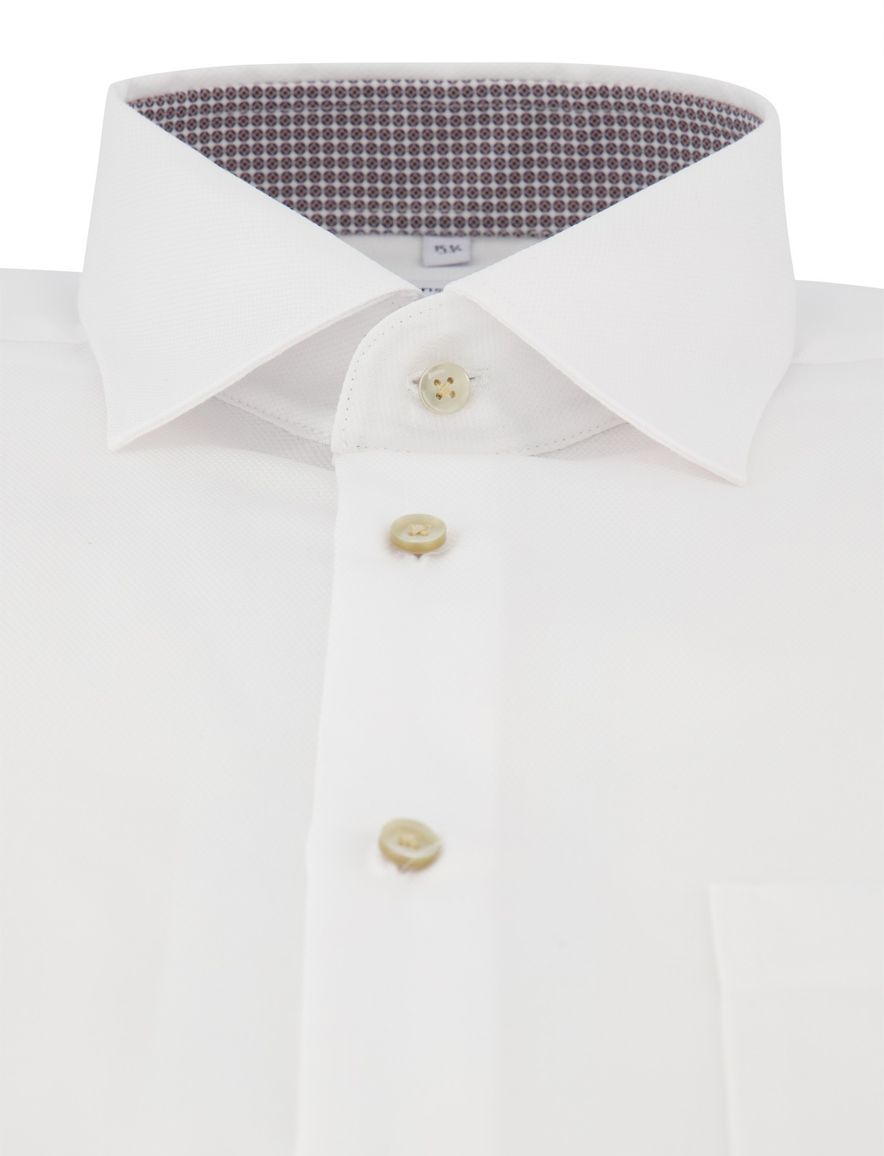 Wit overhemd regular fit Seidensticker strijkvrij