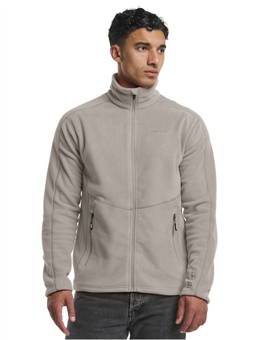 Tenson vest beige fleece gemeleerd