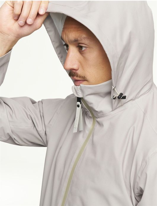 Tenson lange jas beige waterdicht