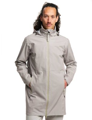 Tenson Waterdichte Tenson jas beige met capuchon