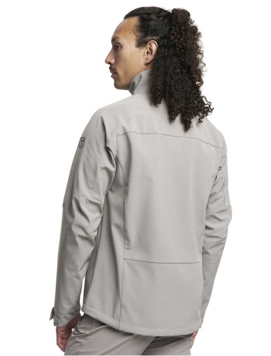 Tenson softshell jas beige dubbele borstzak