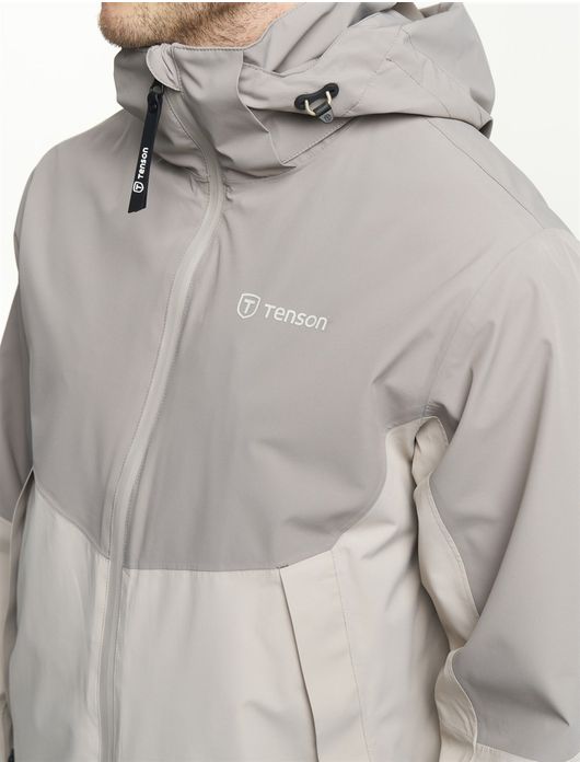 Tenson windjack beige met capuchon waterafstotend