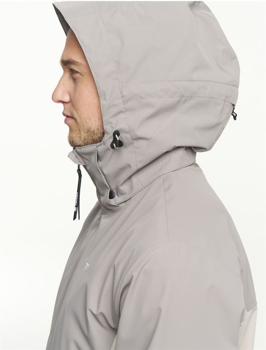 Tenson windjack beige met capuchon waterafstotend