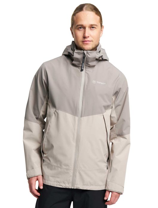 Tenson windjack beige met capuchon waterafstotend