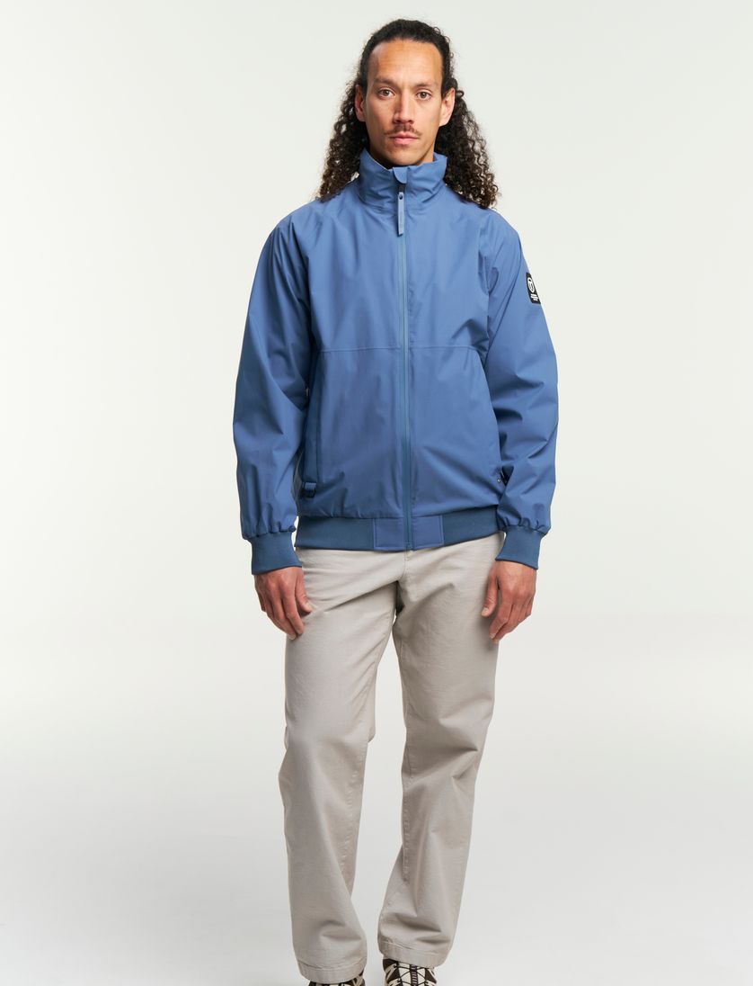 Blauw polyester zomerjas Tenson windjack kort borstzak