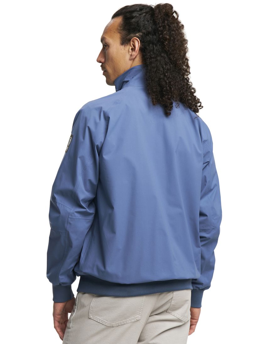 Blauw polyester zomerjas Tenson windjack kort borstzak