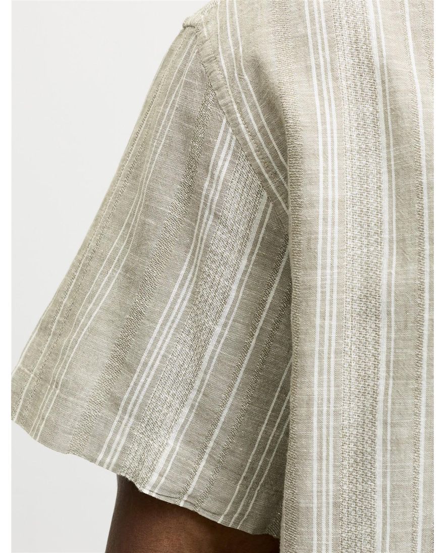 Jack & Jones overhemd groen gestreept Plus Size