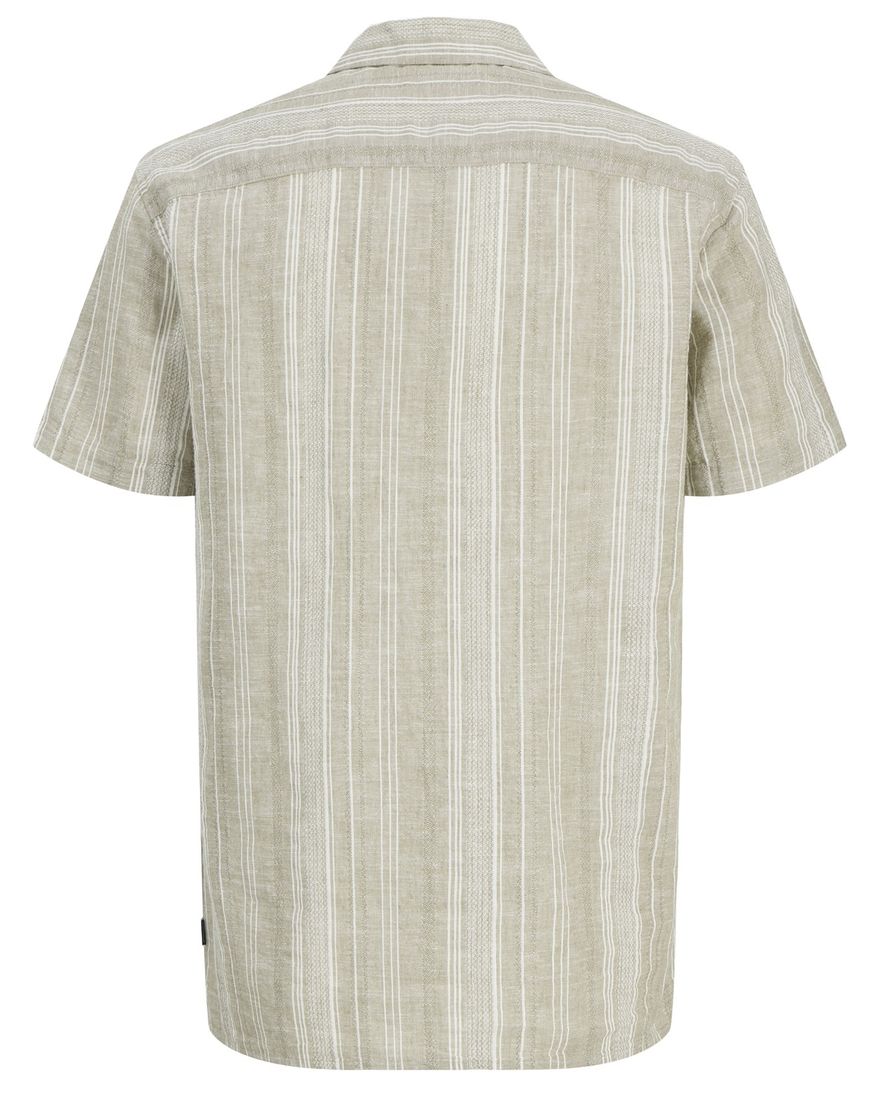 Jack & Jones overhemd groen gestreept Plus Size