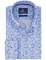 Overhemd blauw met witte print Eden Valley ml7 button-down collar