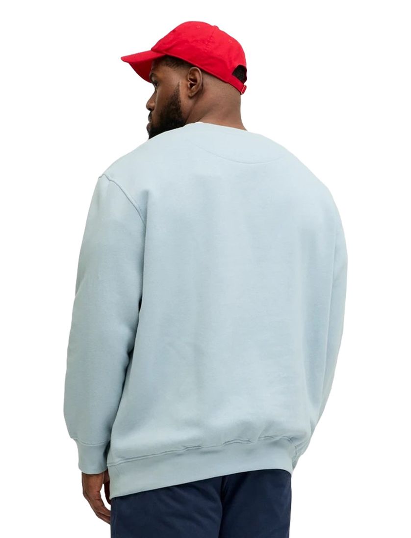 Sweater Jack & jones lichtblauw ronde hals plus size