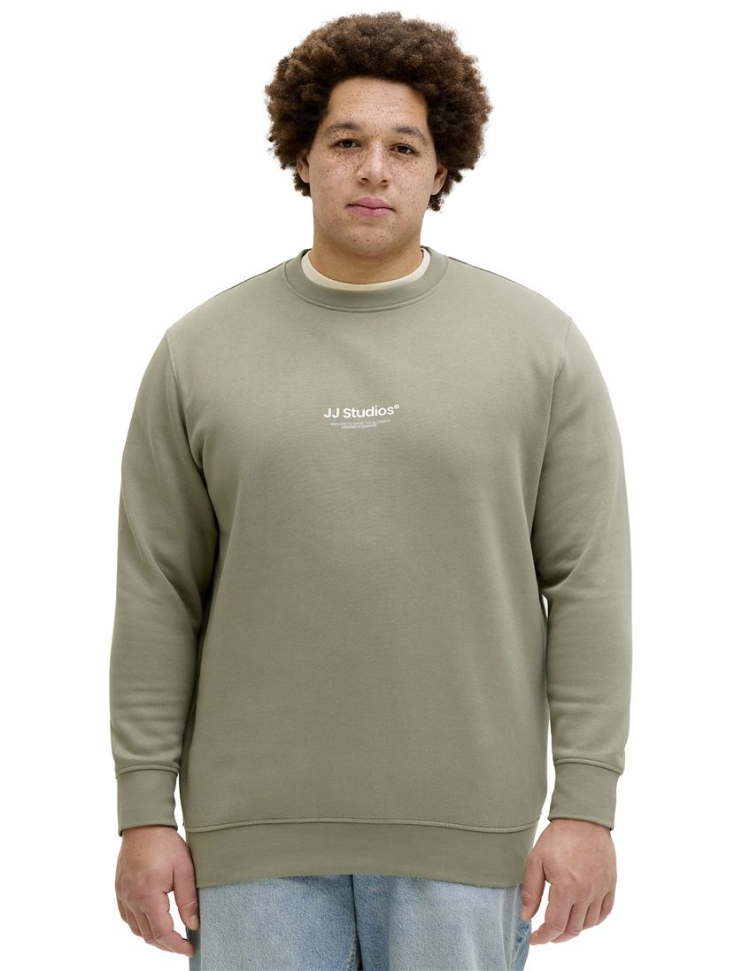 Groene sweater Jack & Jones Plus Size ronde hals