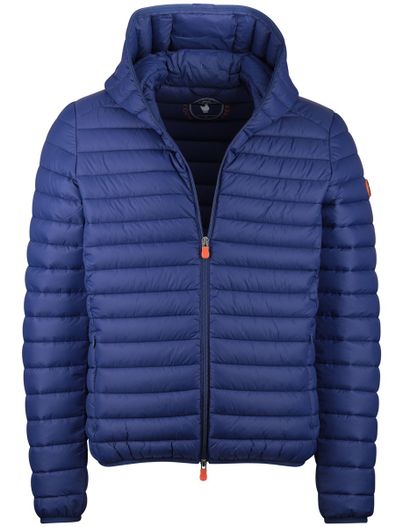 Save the Duck Save the Duck zomerjas blauw gewatteerd capuchon