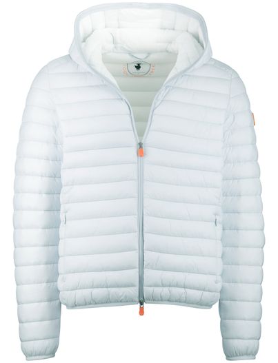 Save the Duck Ijsblauw zomerjas Save the Duck gewatteerd nylon capuchon