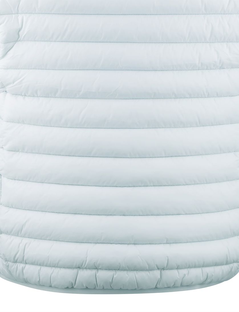 Ijsblauw zomerjas Save the Duck gewatteerd nylon capuchon