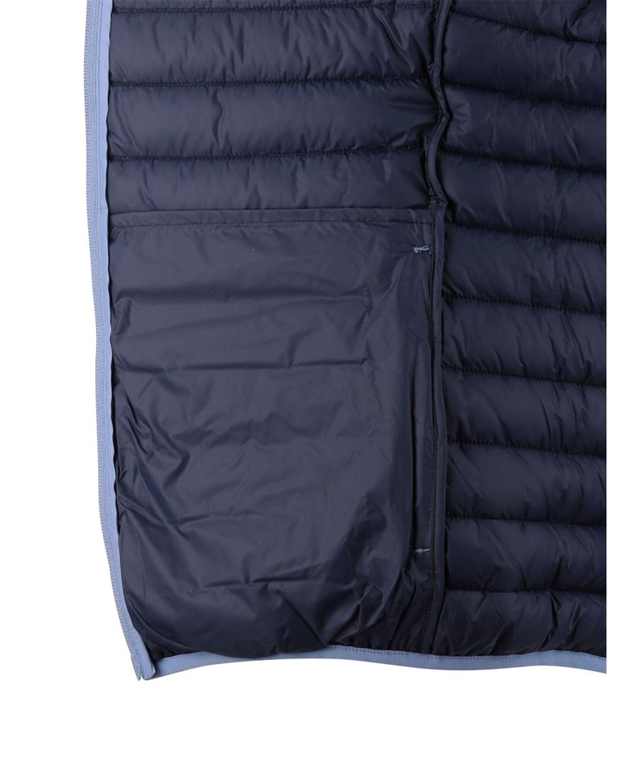 Save the Duck zomerjas lichtblauw gewatteerd capuchon