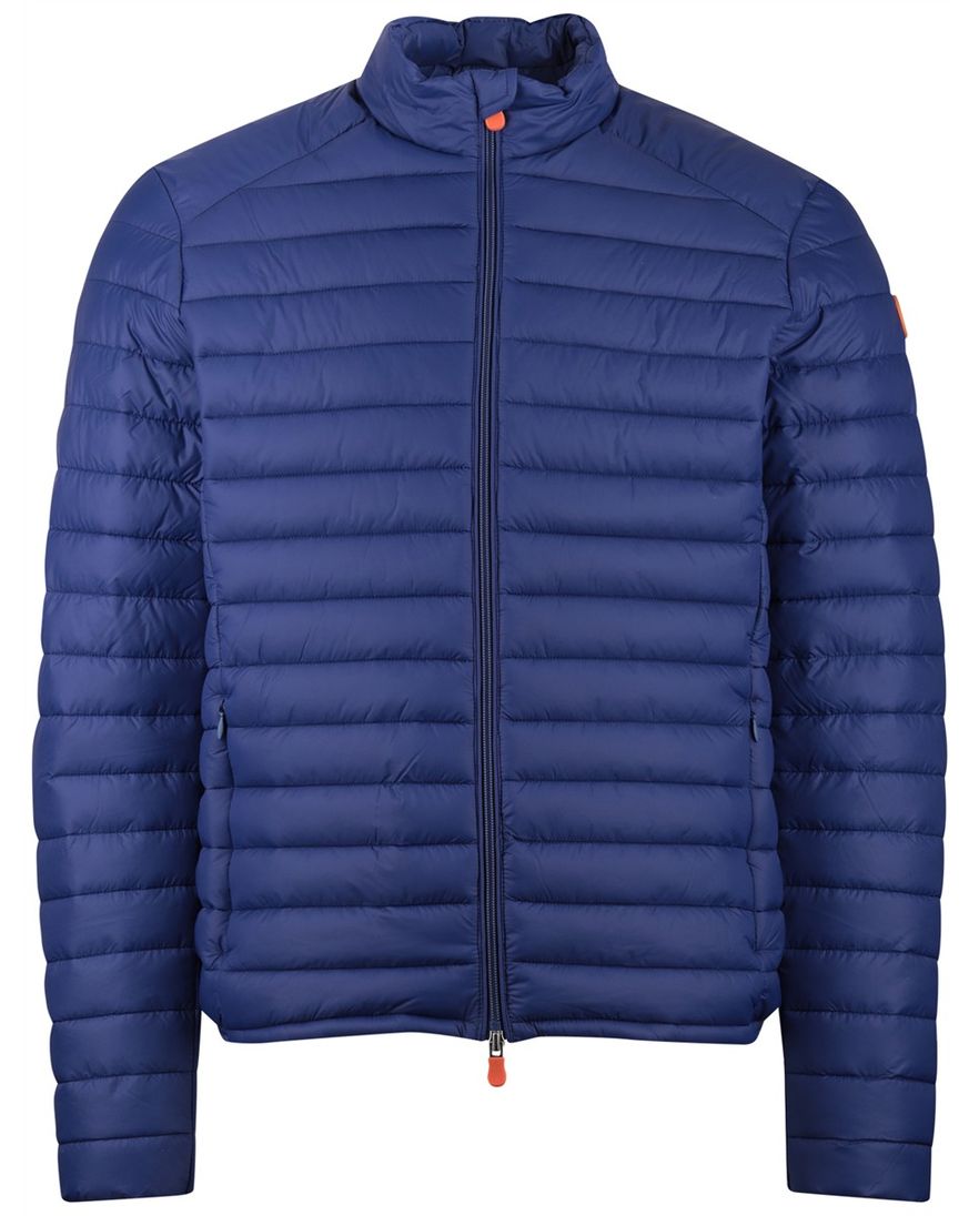 Save the Duck zomerjas blauw gewatteerd ritszakken