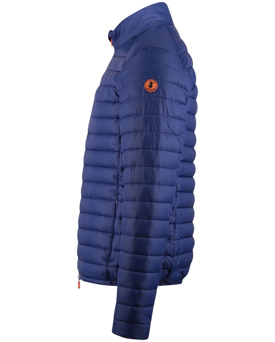 Save the Duck zomerjas blauw gewatteerd ritszakken