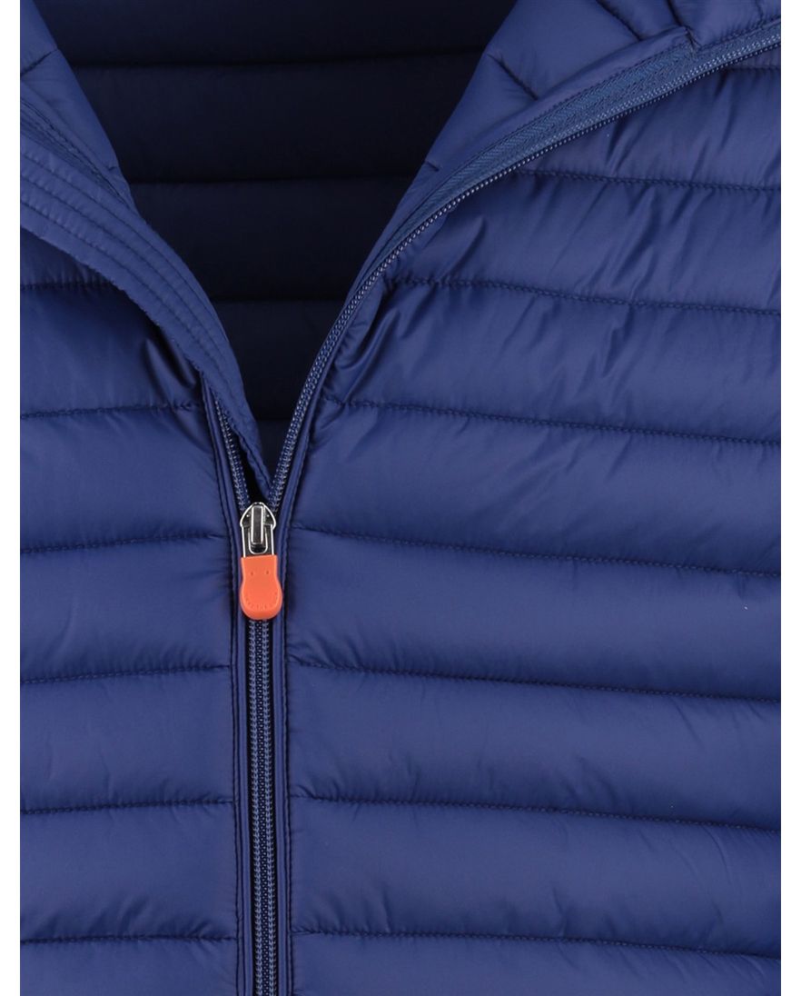 Save the Duck zomerjas blauw gewatteerd ritszakken