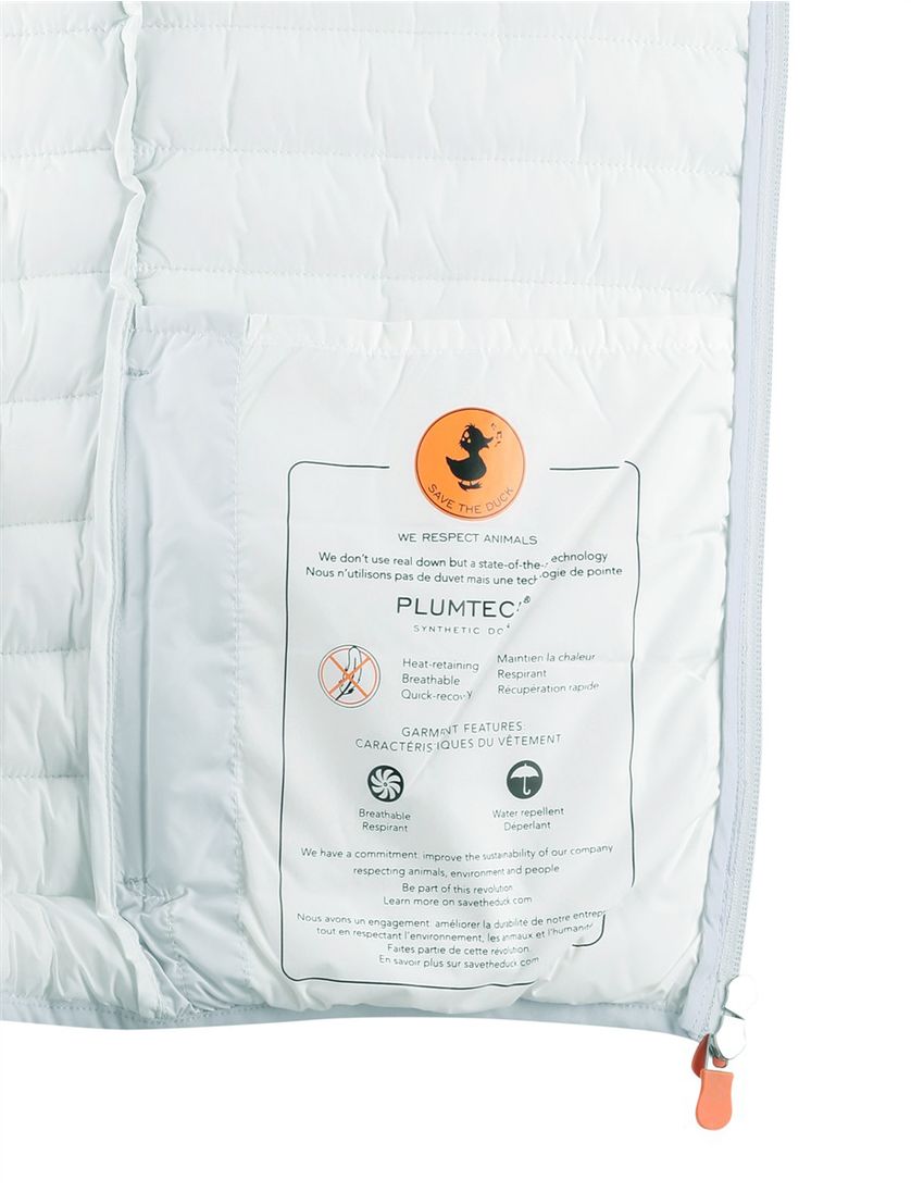 Ijsblauwe gewatteerde bodywarmer Save The Duck