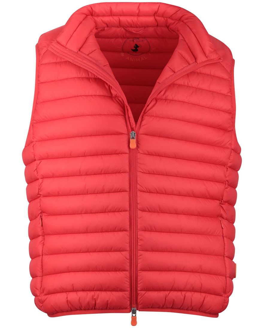 Save The Duck gewatteerde bodywarmer rood