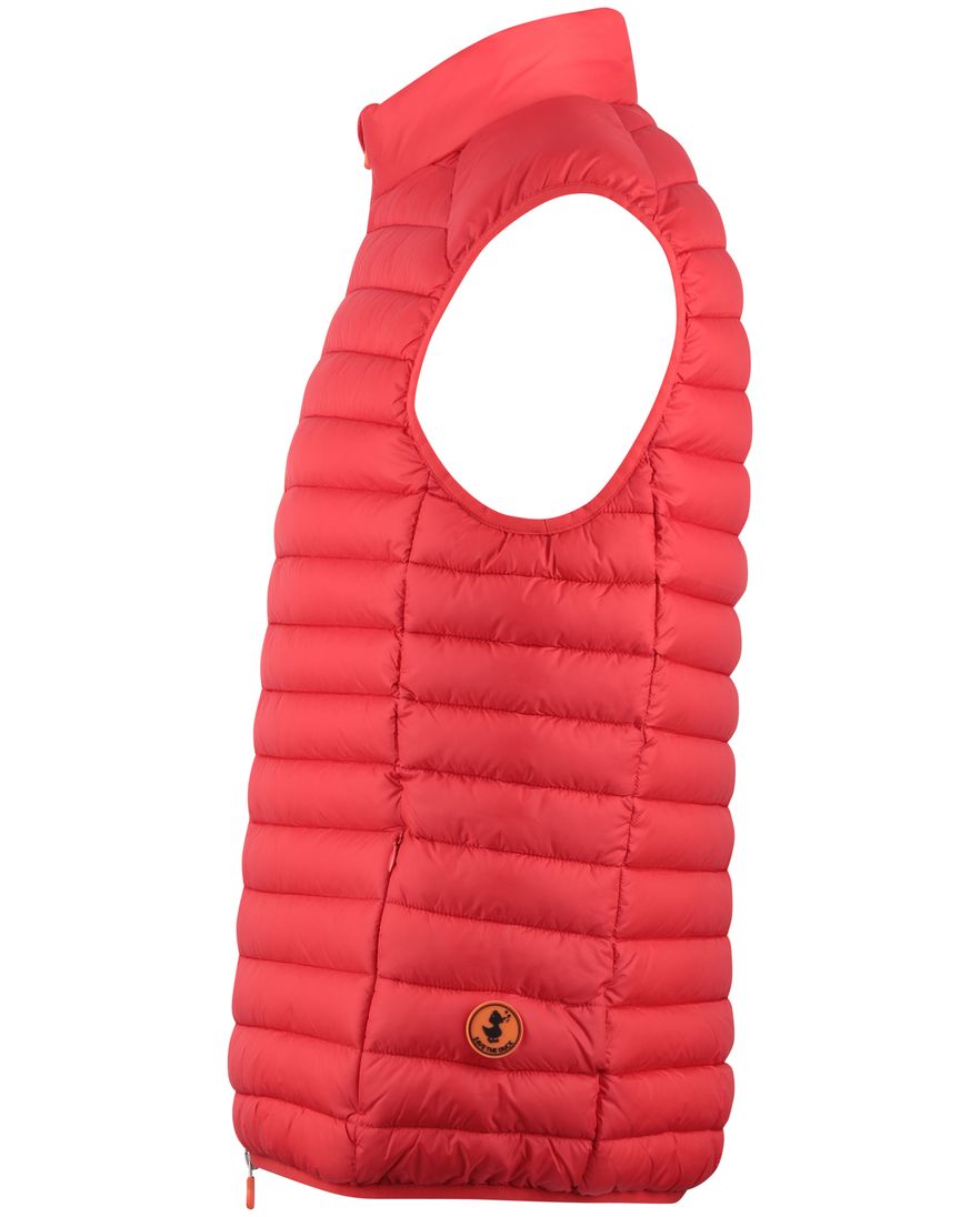 Save The Duck gewatteerde bodywarmer rood