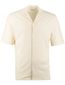 Supply & Co poloshirt doorknoop creme structuur patroon