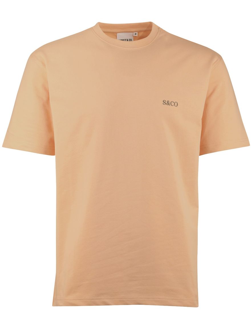 Supply & Co T-shirt oranje backprint citroen padel