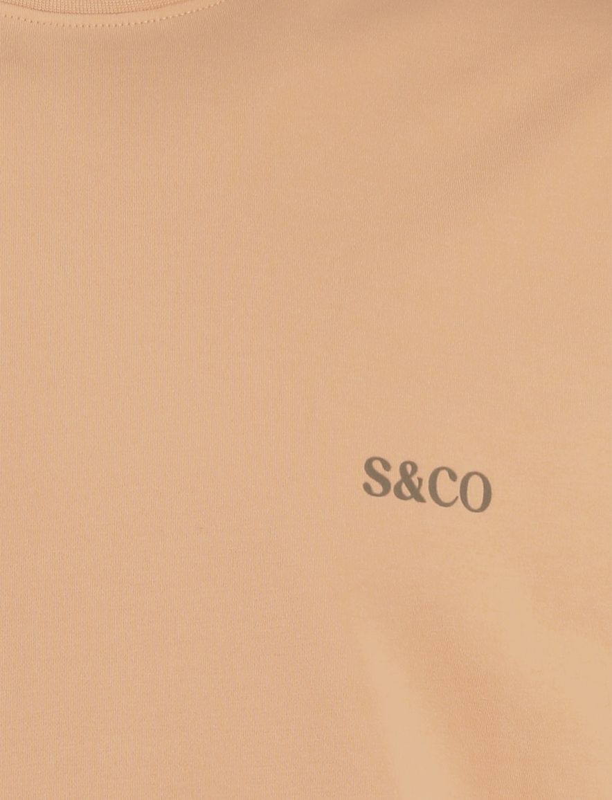 Supply & Co T-shirt oranje backprint citroen padel