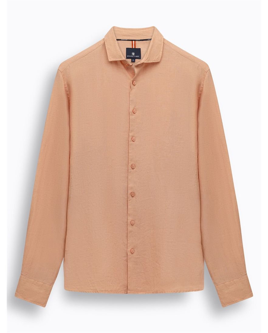 Oranje overhemd State of Art wijde fit