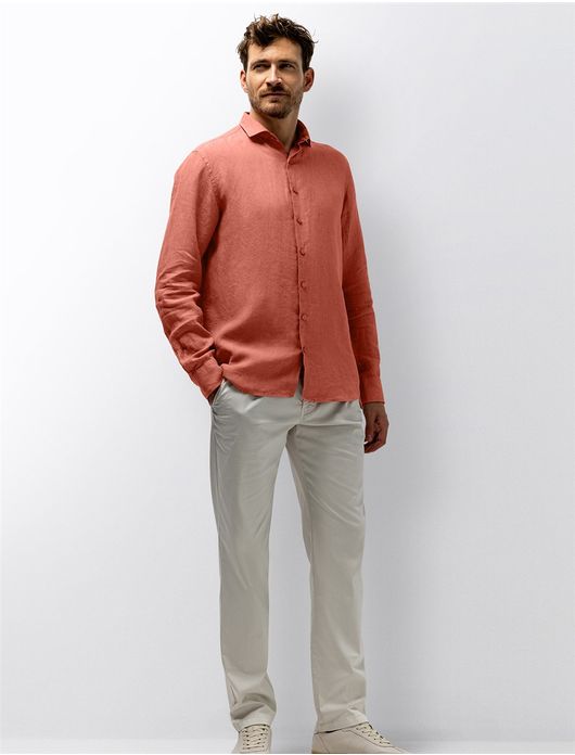 State of Art overhemd rood wijde fit