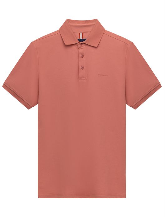 Polo State of Art effen roze 3 knoops