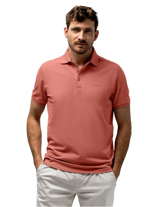 Polo State of Art effen roze 3 knoops