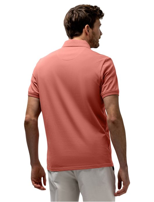 Polo State of Art effen roze 3 knoops