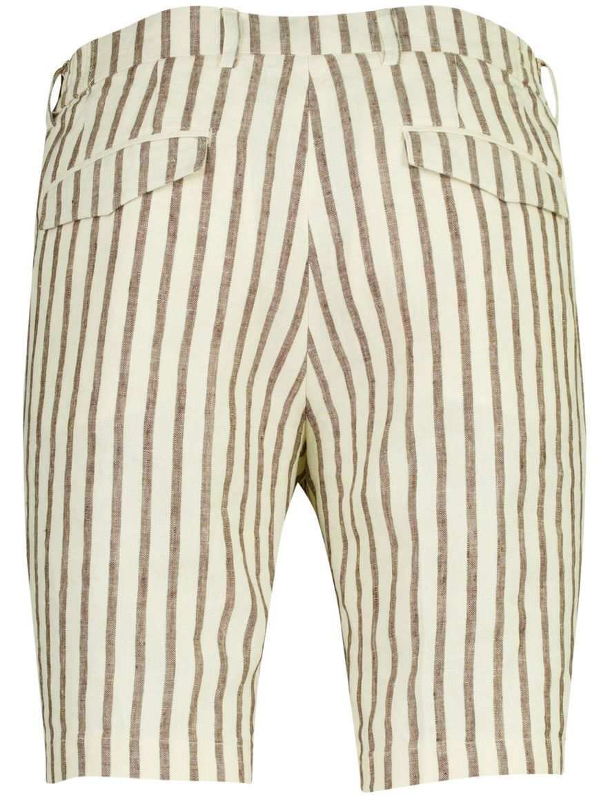 Bermuda creme gestreept donkerblauw Born with Appetite Clark