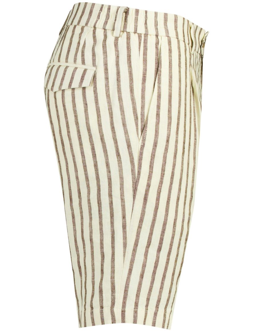 Bermuda creme gestreept donkerblauw Born with Appetite Clark