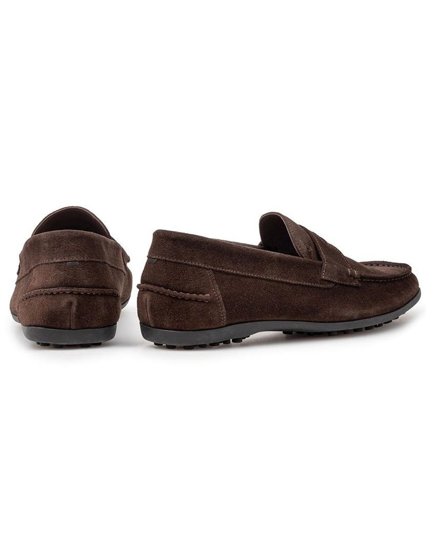 Suede Van Bommel loafer bruin