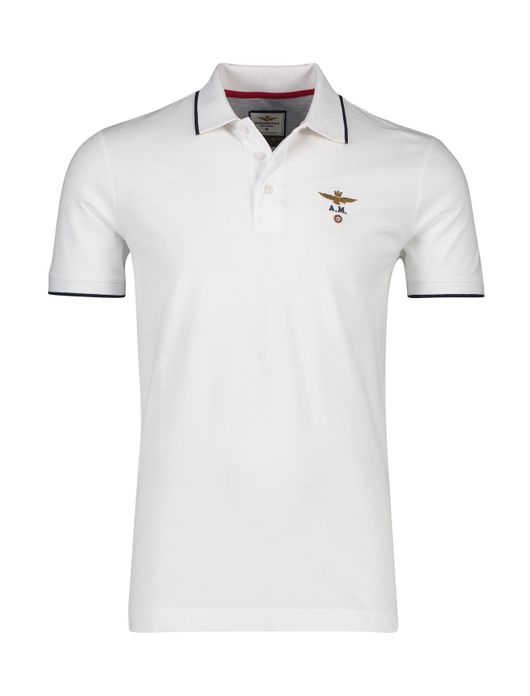 Aeronautica Militare polo wit met embleem