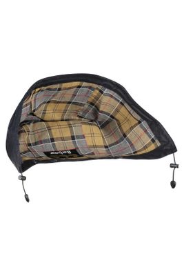 Barbour Barbour capuchon ruitje donkerblauw waxkatoen