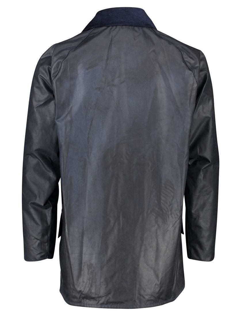 Barbour Beaufort waxjas donkerblauw