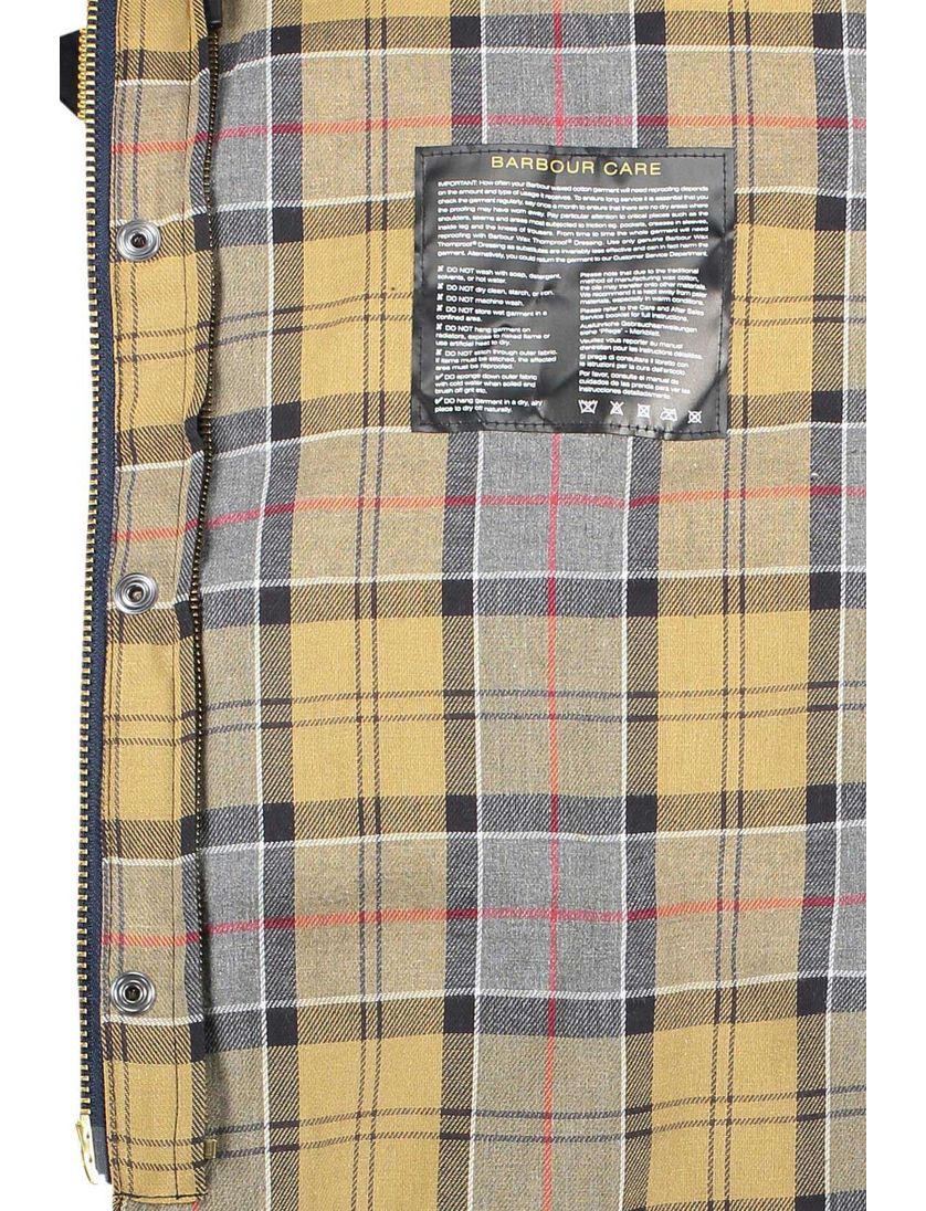 Barbour Beaufort waxjas donkerblauw