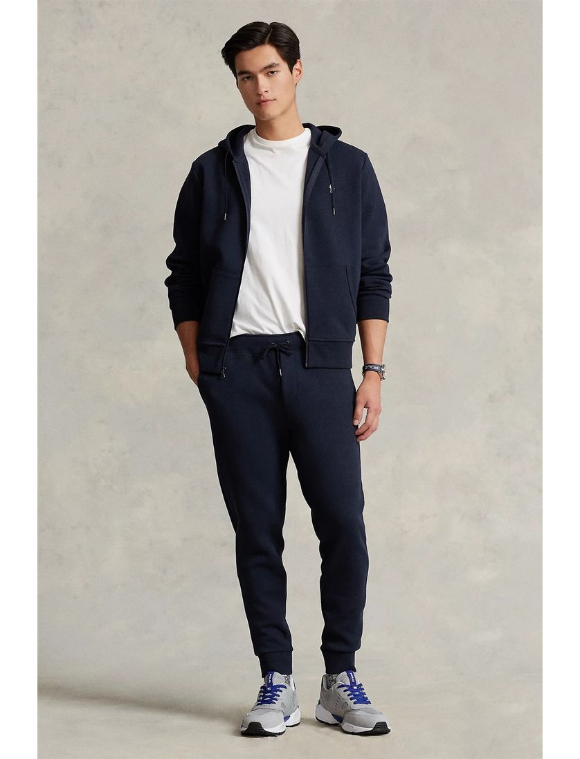 Ralph Lauren joggingbroek blauw katoen effen