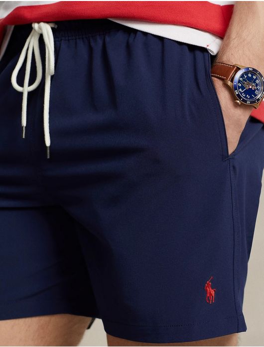 Ralph Lauren zwemshort donkerblauw touwsluiting
