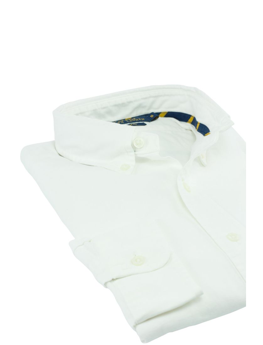 Overhemd Ralph Lauren uni wit Oxford Slim Fit