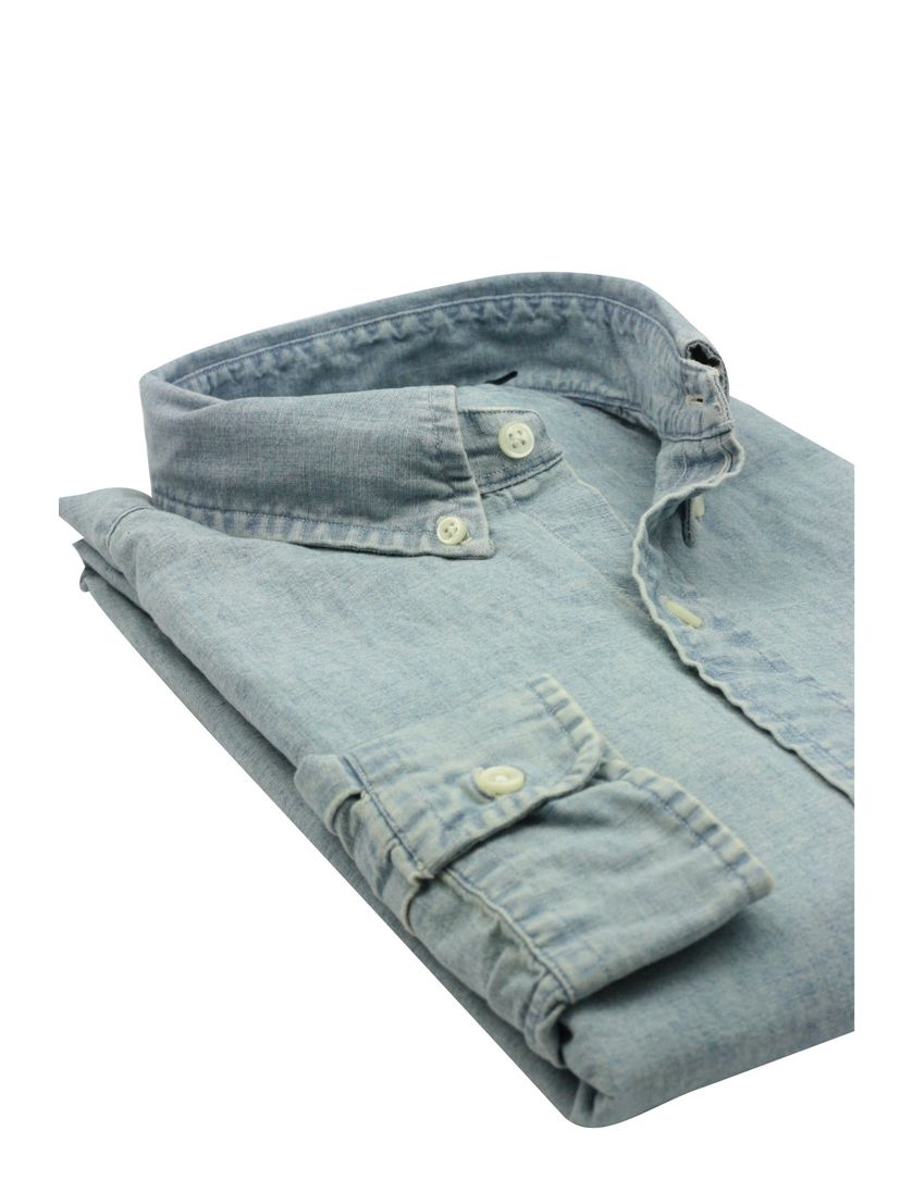 Ralph Lauren jeans overhemd Slim Fit midblue denim