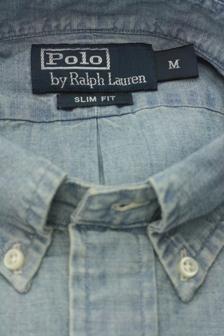 Ralph Lauren jeans overhemd Slim Fit midblue denim