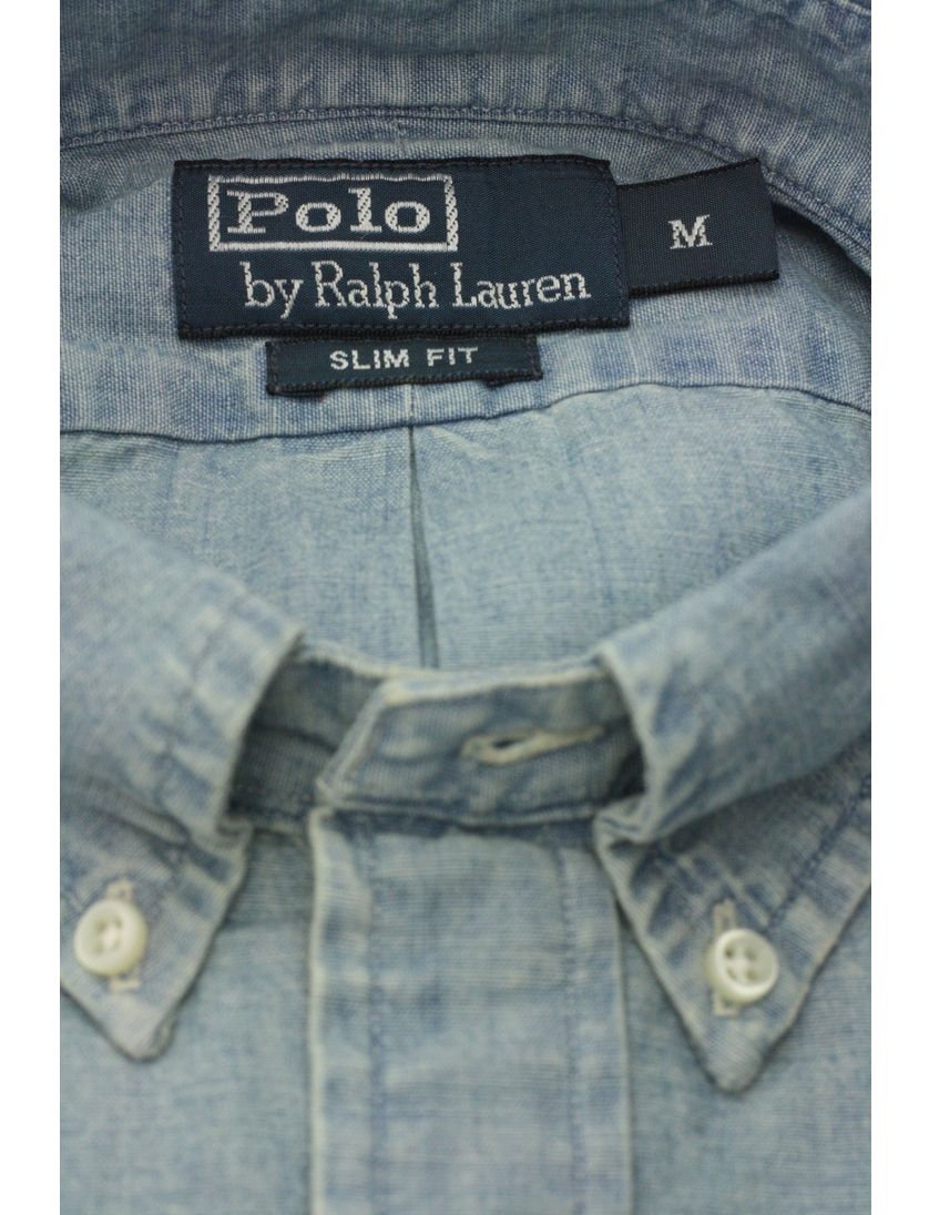 Ralph Lauren jeans overhemd Slim Fit midblue denim
