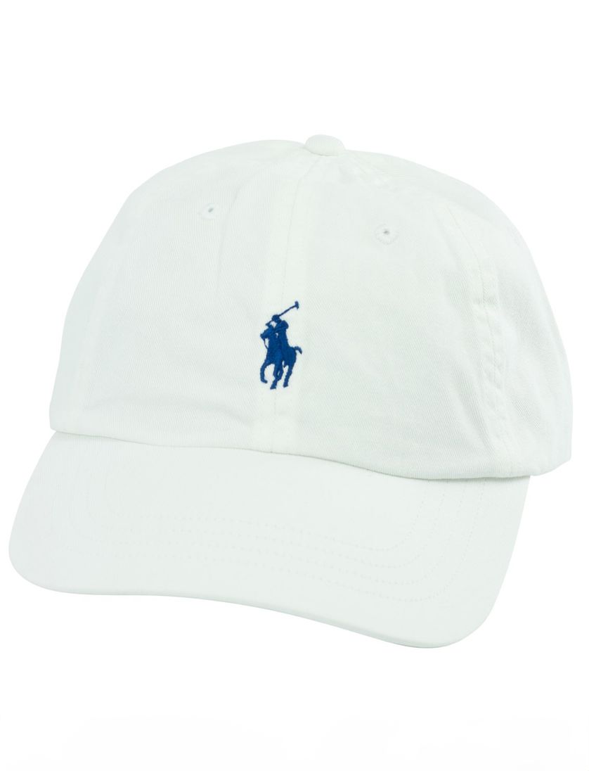 Ralph Lauren cap signaalwit blue polo detail